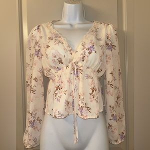 Love tree , small , floral , shirt/blouse